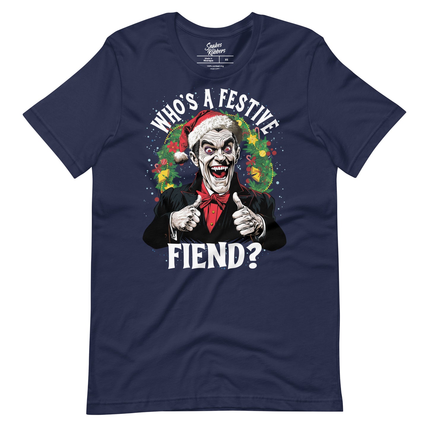 Who's a Festive Fiend? Unisex Retail Fit T-Shirt