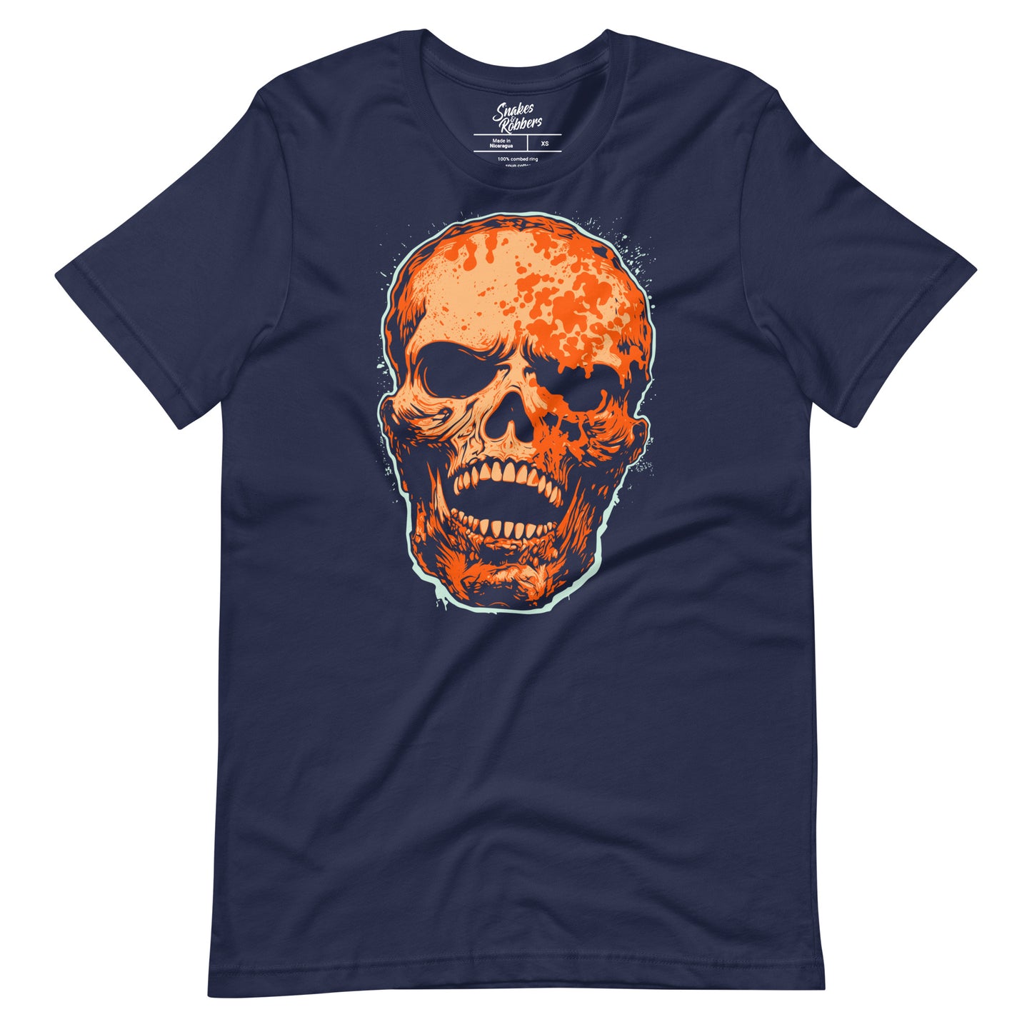 Navy Skull Unisex Retail Fit T-shirt