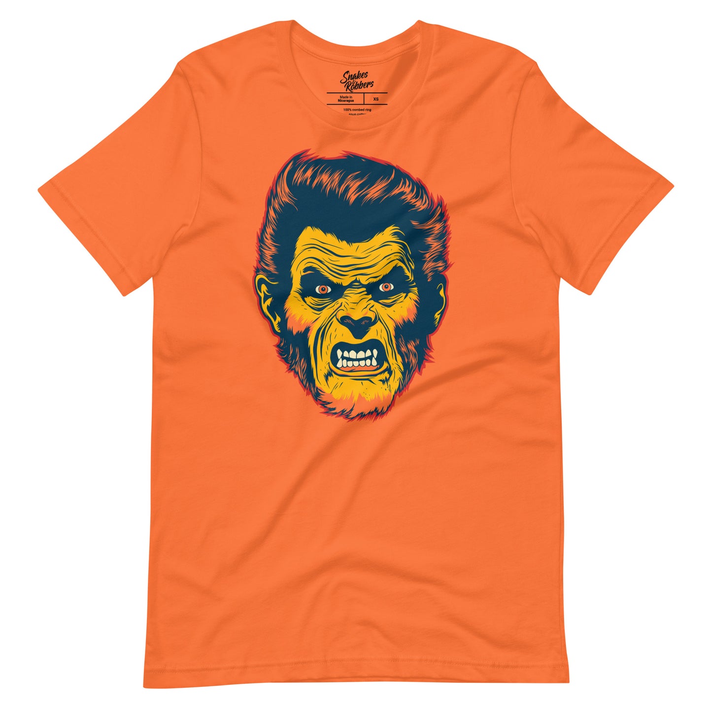 Orange Wolfman Unisex Retail Fit T-shirt