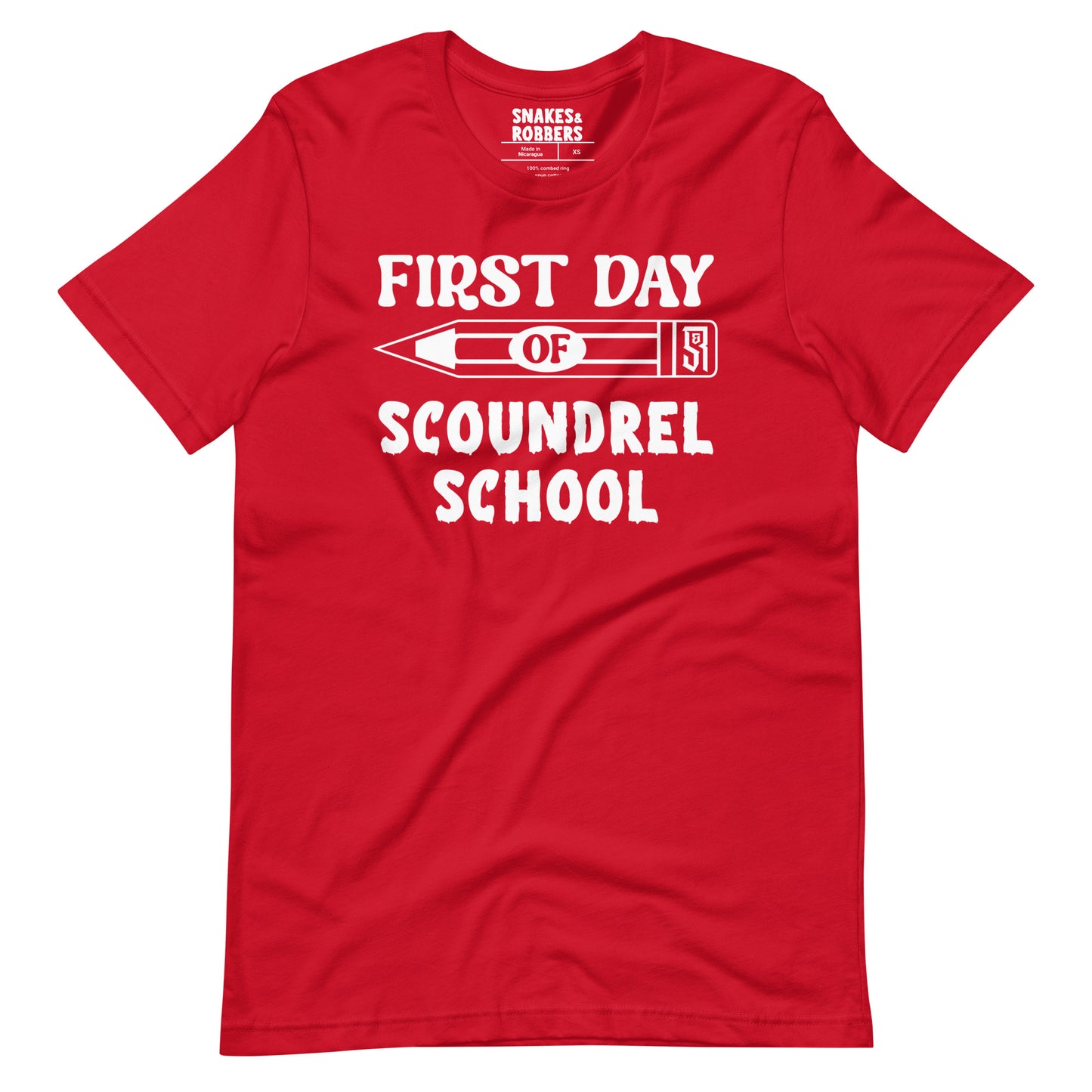 First Day of Scoundrel School Unisex Retail Fit T-Shirt