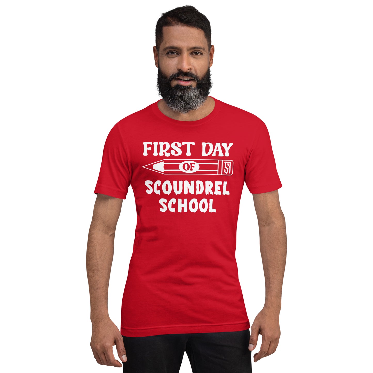 First Day of Scoundrel School Unisex Retail Fit T-Shirt