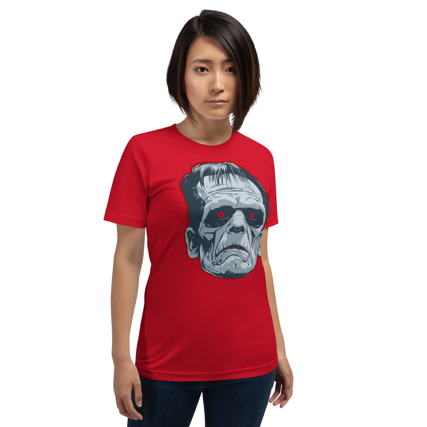 Red Frankenstein's Monster Unisex Retail Fit T-shirt