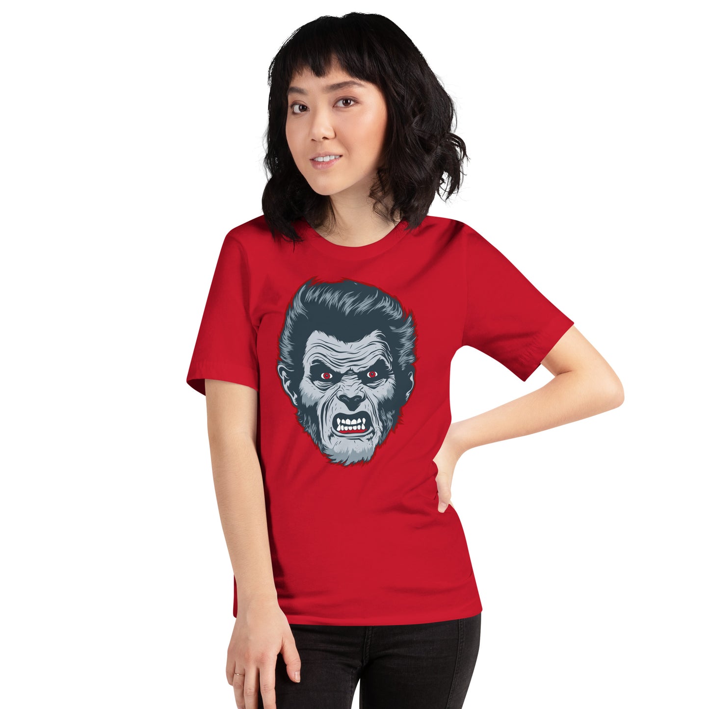 Red Wolfman Unisex Retail Fit T-shirt