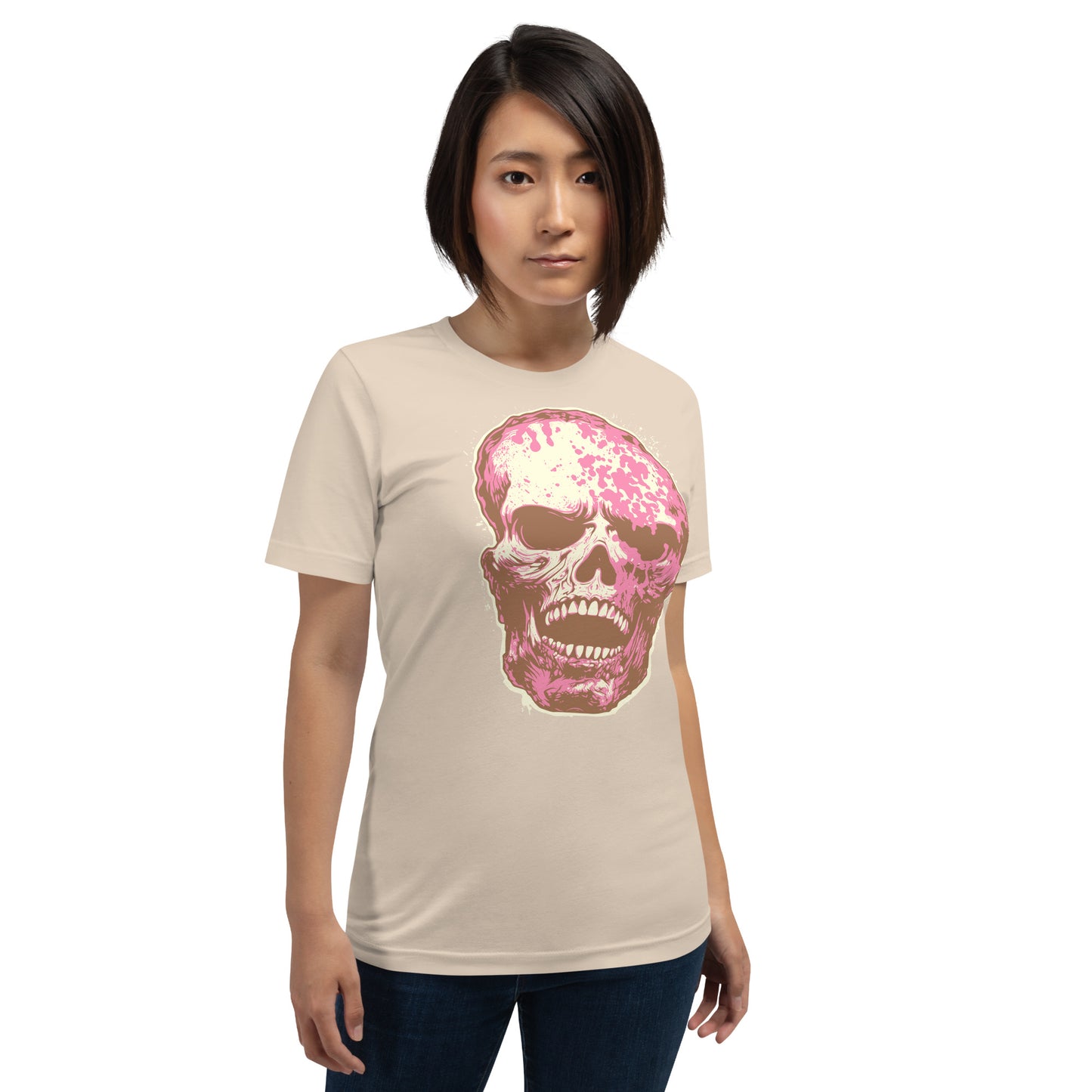 Soft Cream Skull Unisex Retail Fit T-shirt