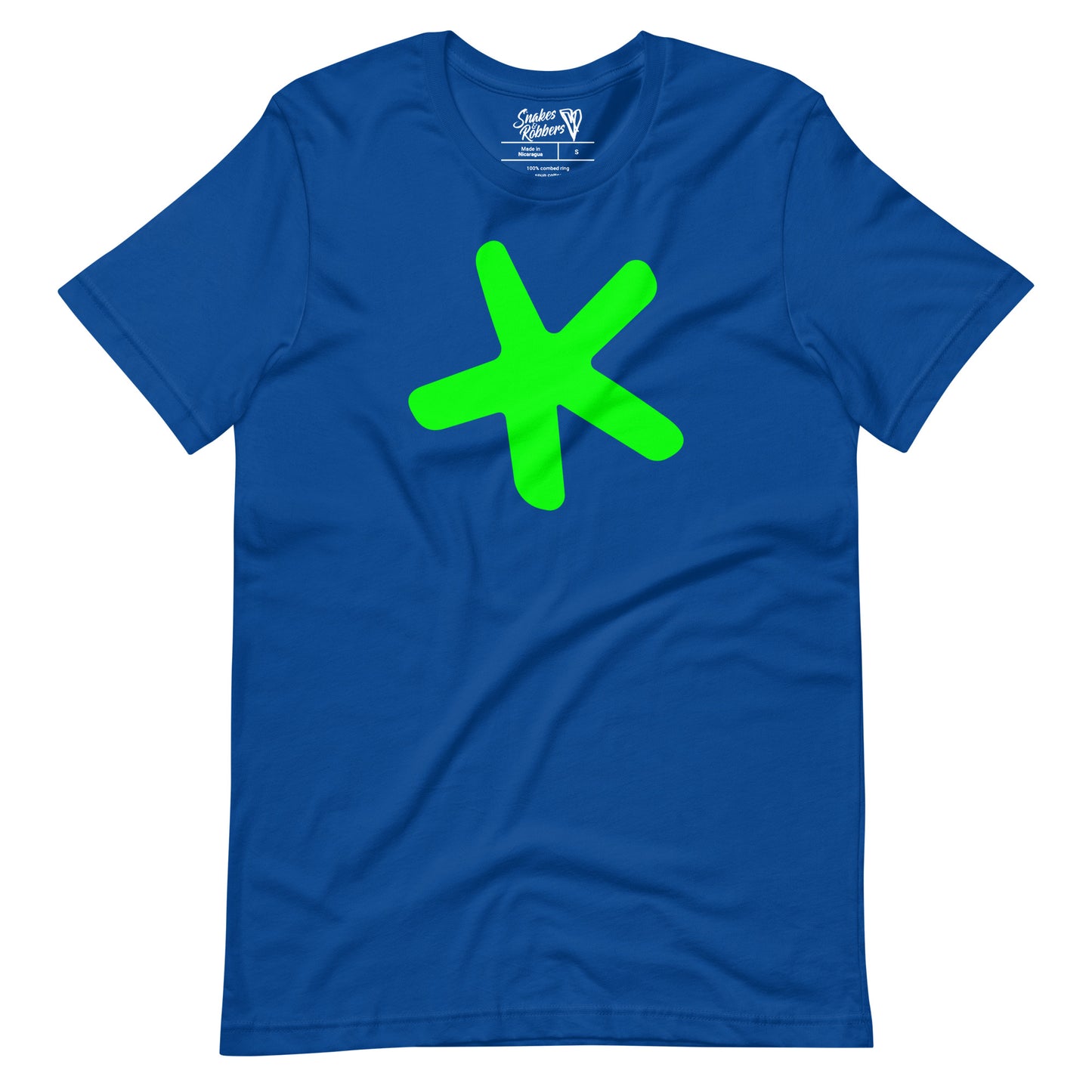 Sketch Book Design Green Star Unisex Retail Fit T-Shirts