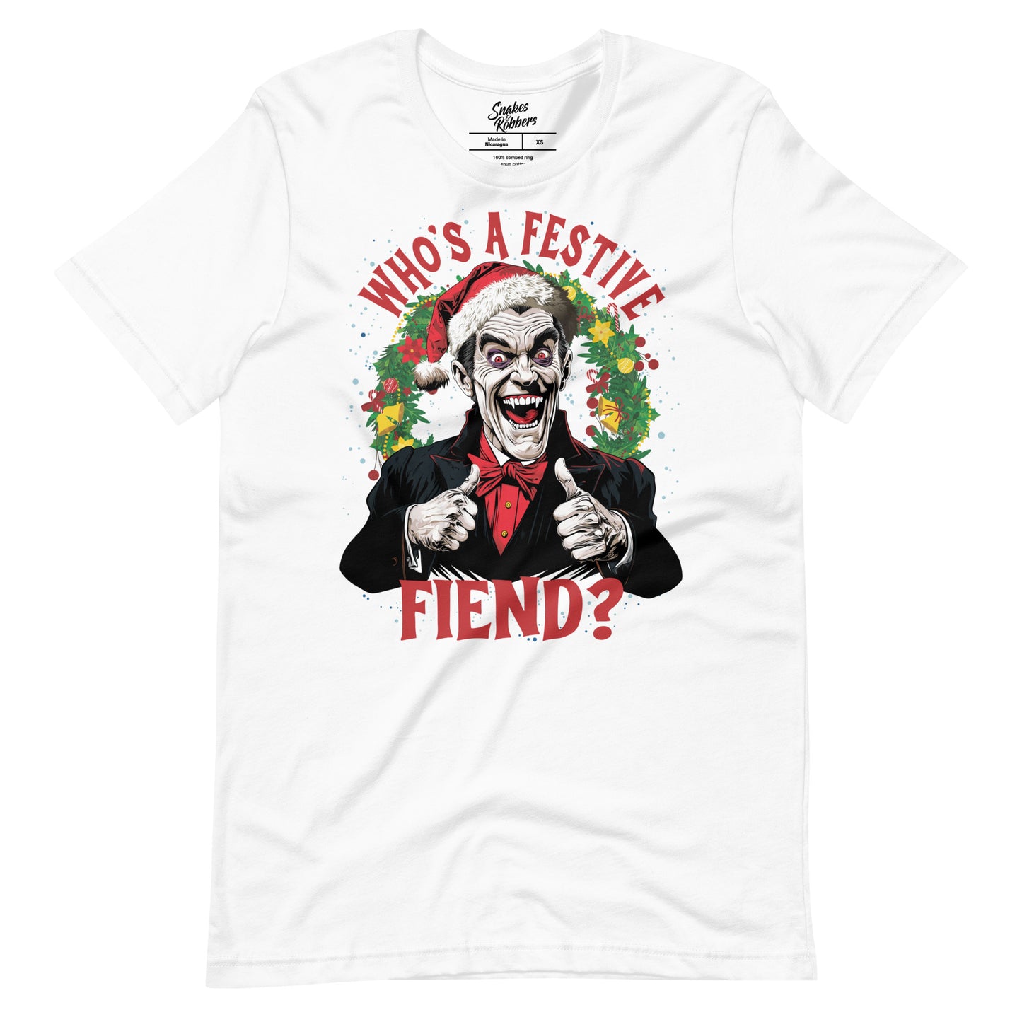 Who's a Festive Fiend? Unisex Retail Fit T-Shirt