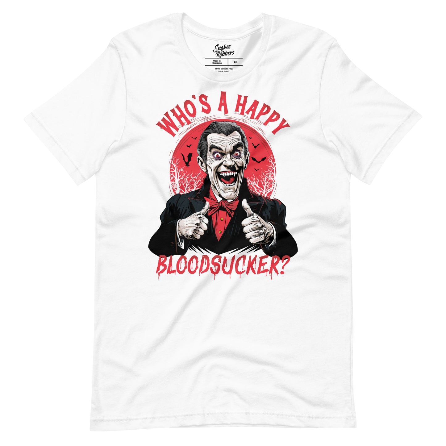 Who's a Happy Bloodsucker? Unisex Retail Fit T-Shirt