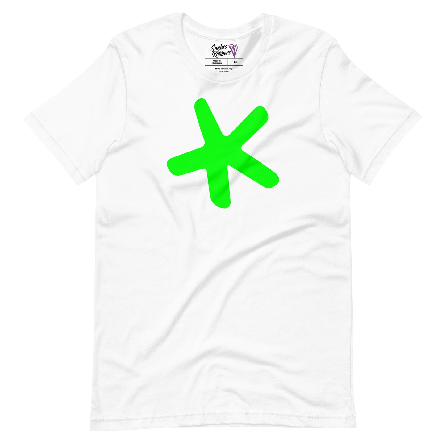 Sketch Book Design Green Star Unisex Retail Fit T-Shirts