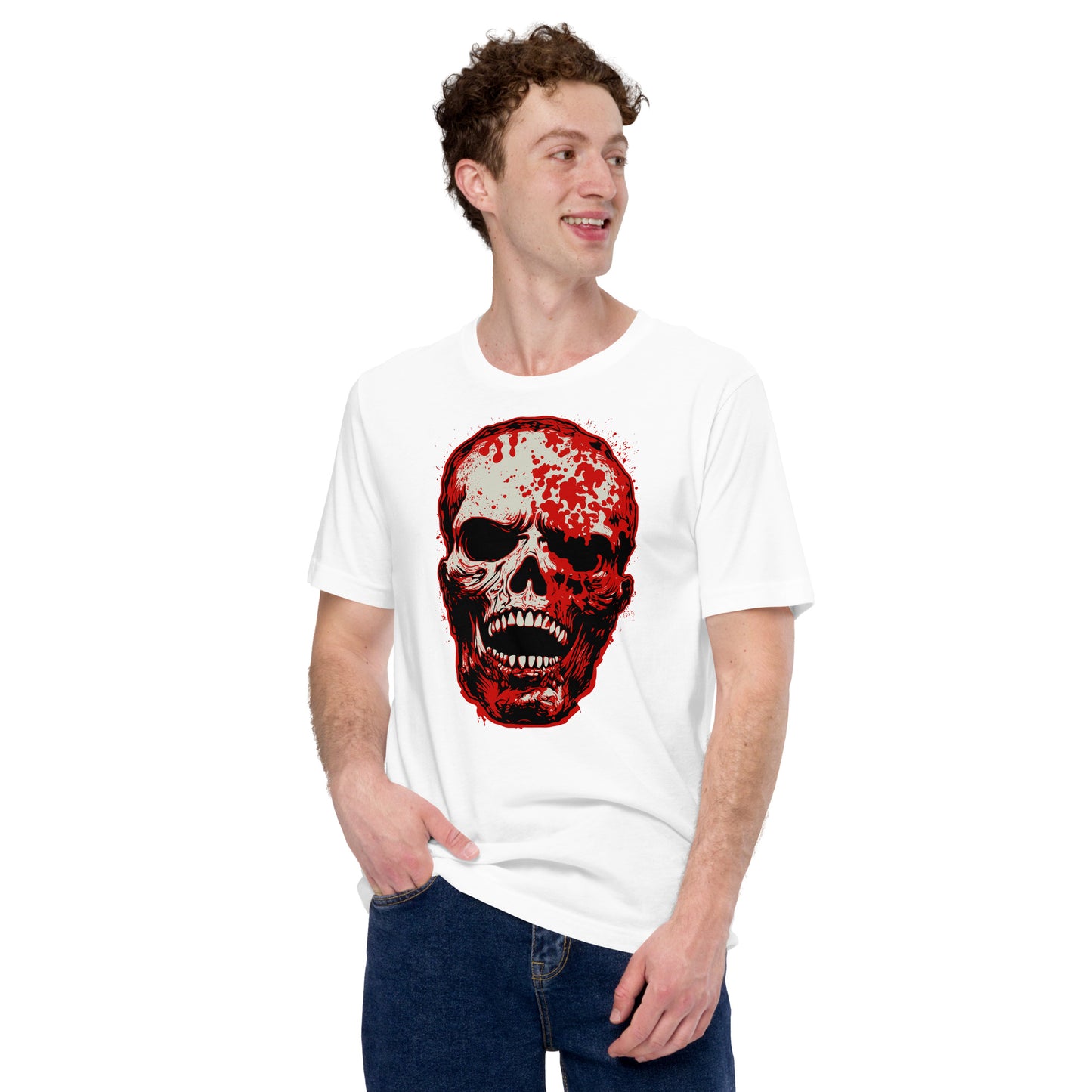 White Skull Unisex Retail Fit T-shirt