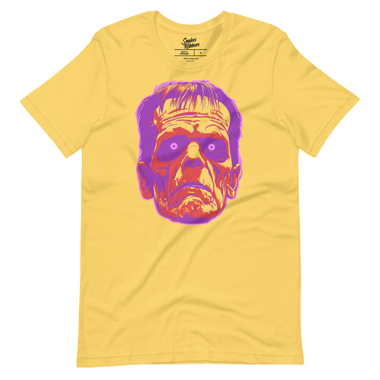 Yellow Frankenstein's Monster Unisex Retail Fit T-shirt