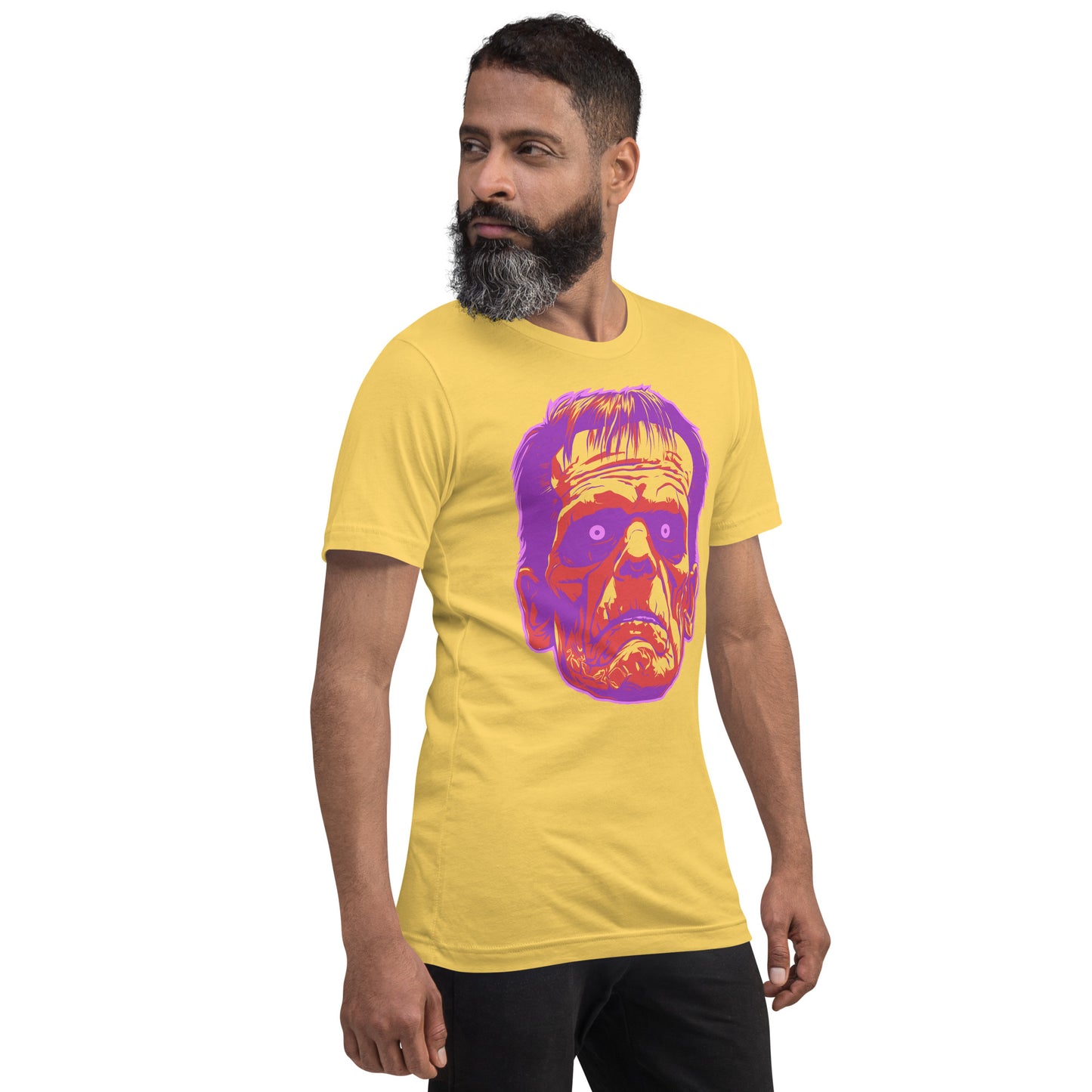 Yellow Frankenstein's Monster Unisex Retail Fit T-shirt