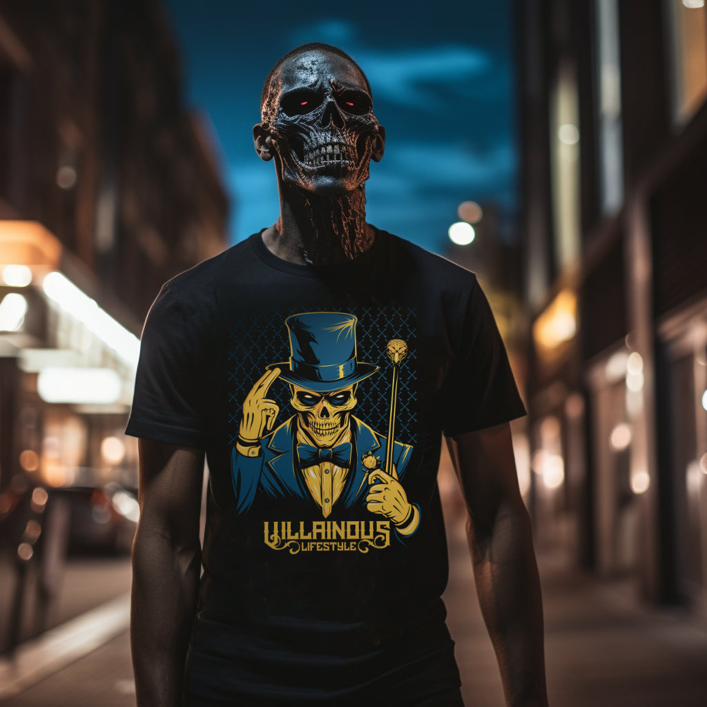 Villainous Lifestyle Skeleton Unisex Retail Fit T-Shirt