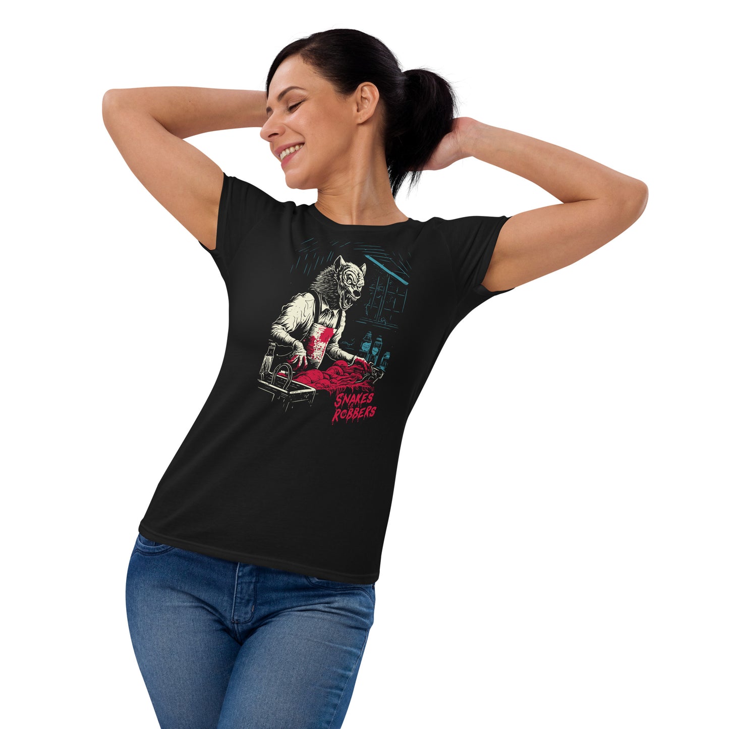 Butcher Shop Werewolf Women's Fashion Fit T-shirt