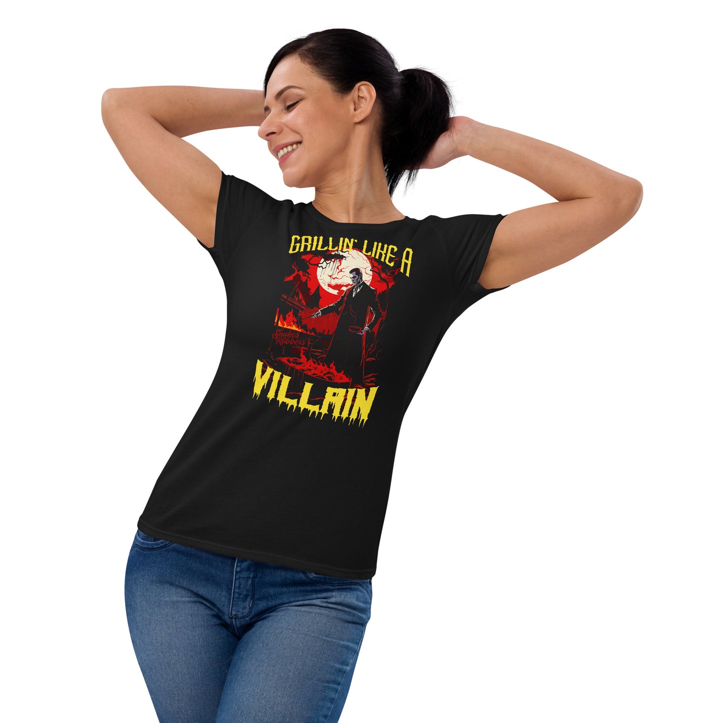 Grillin' like a Villain Dracula Women's Fashion Fit T-shirt