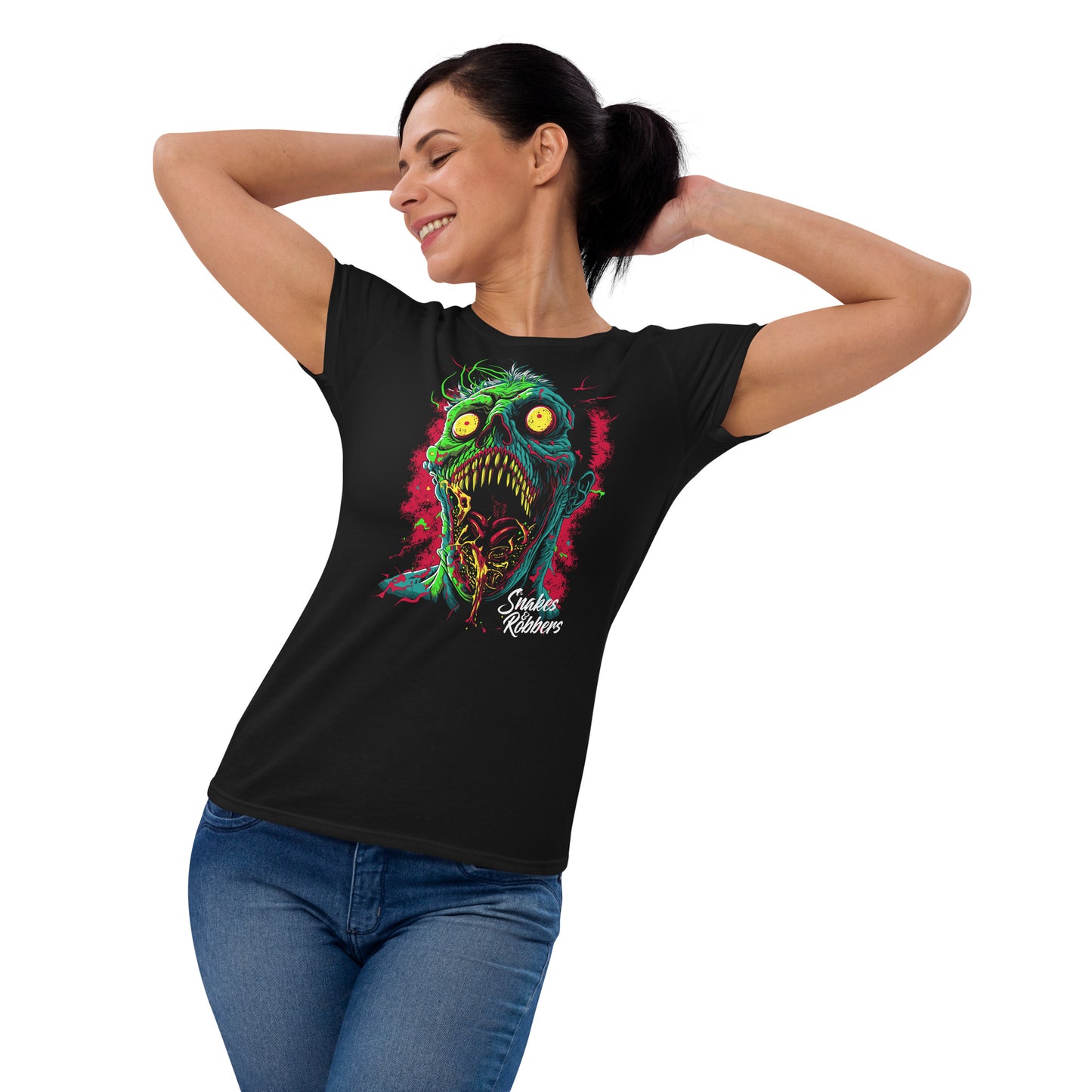 Psychedelic Zombie Women's Fashion Fit T-shirt