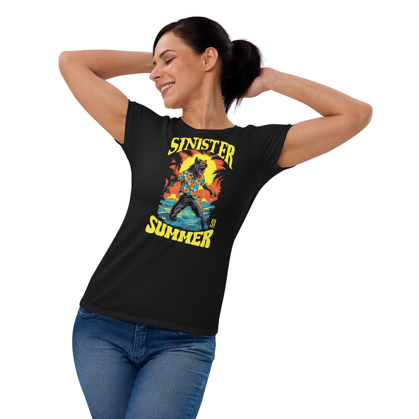 Sinister Summer Werewolf Women's Fashion Fit T-shirt