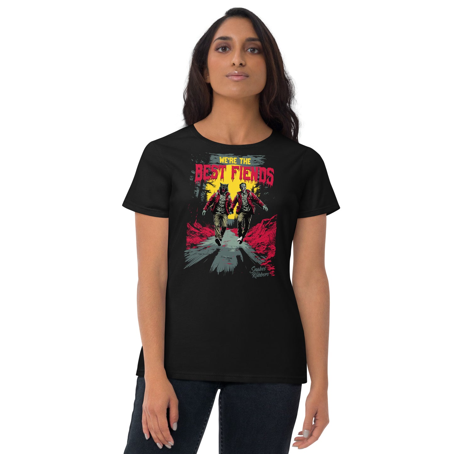 We're the Best Fiends Women's Fashion Fit T-shirt