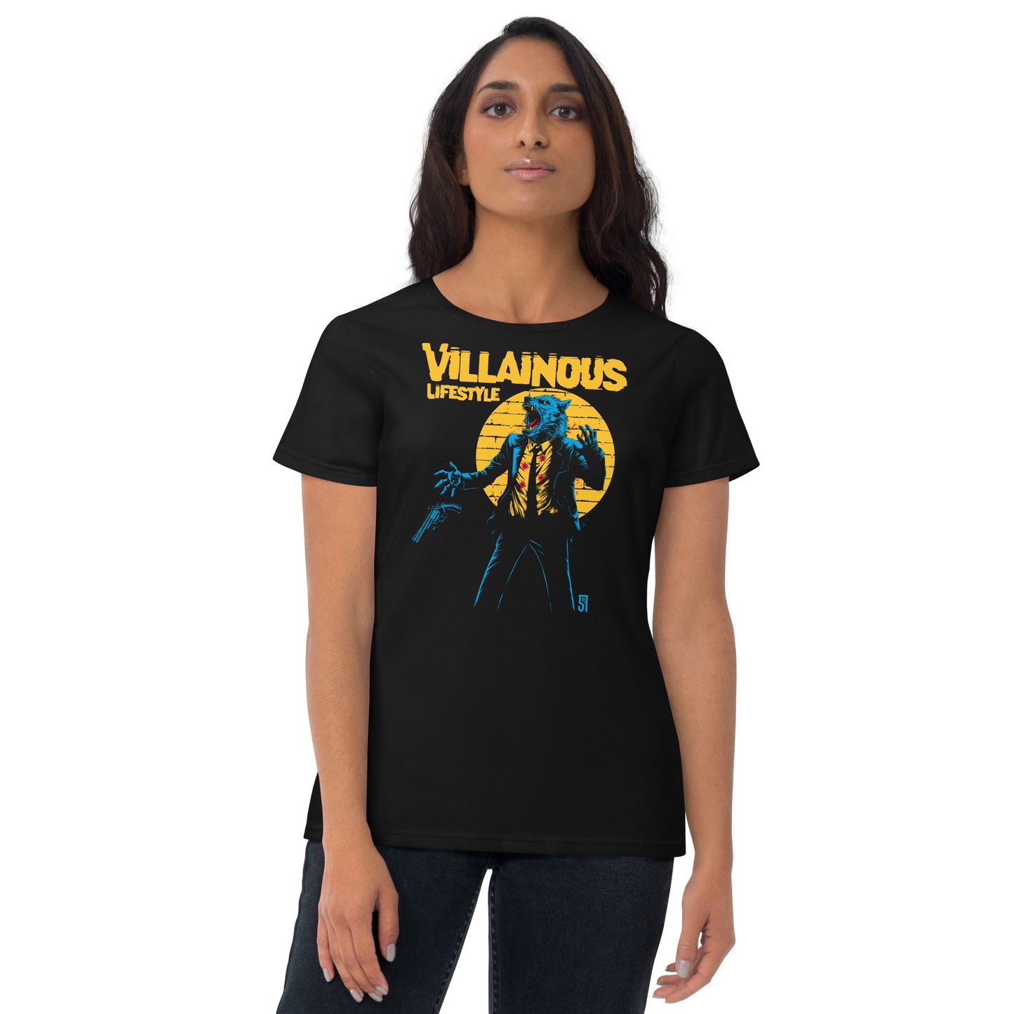 Villainous Lifestyle Werewolf Shootout Women's Fashion Fit T-shirt