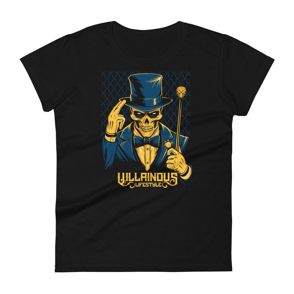 Villainous Lifestyle Skeleton  Women's Fashion Fit T-shirt