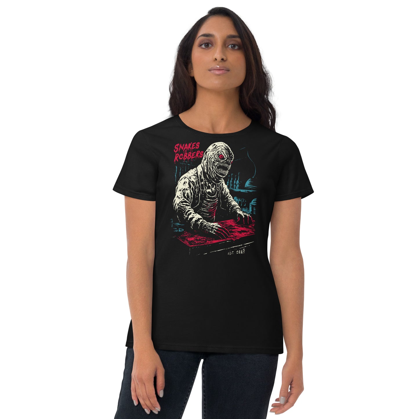 Butcher Shop Lagoon Creature Women's Fashion Fit T-shirt