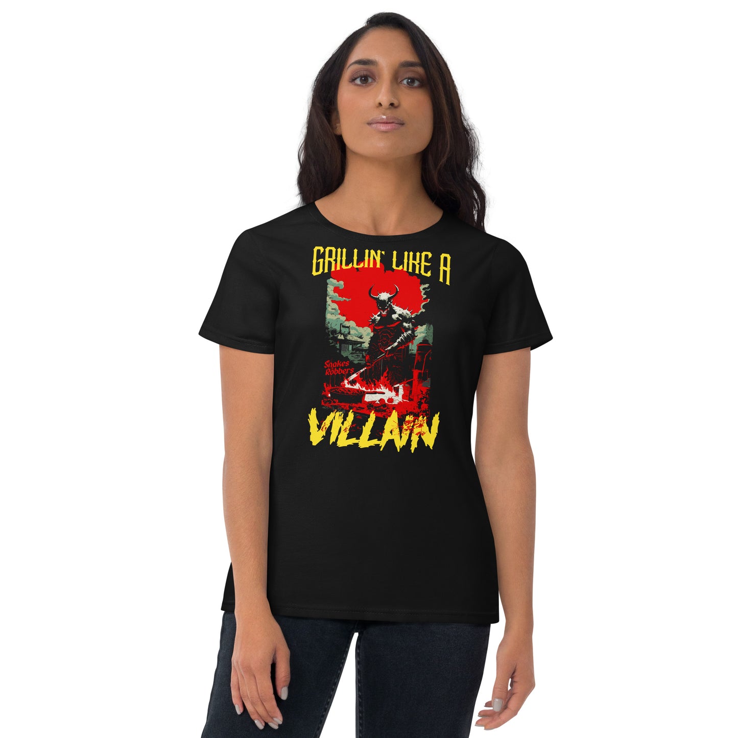 Grillin' like a Villain Devil Women's Fashion Fit T-shirt