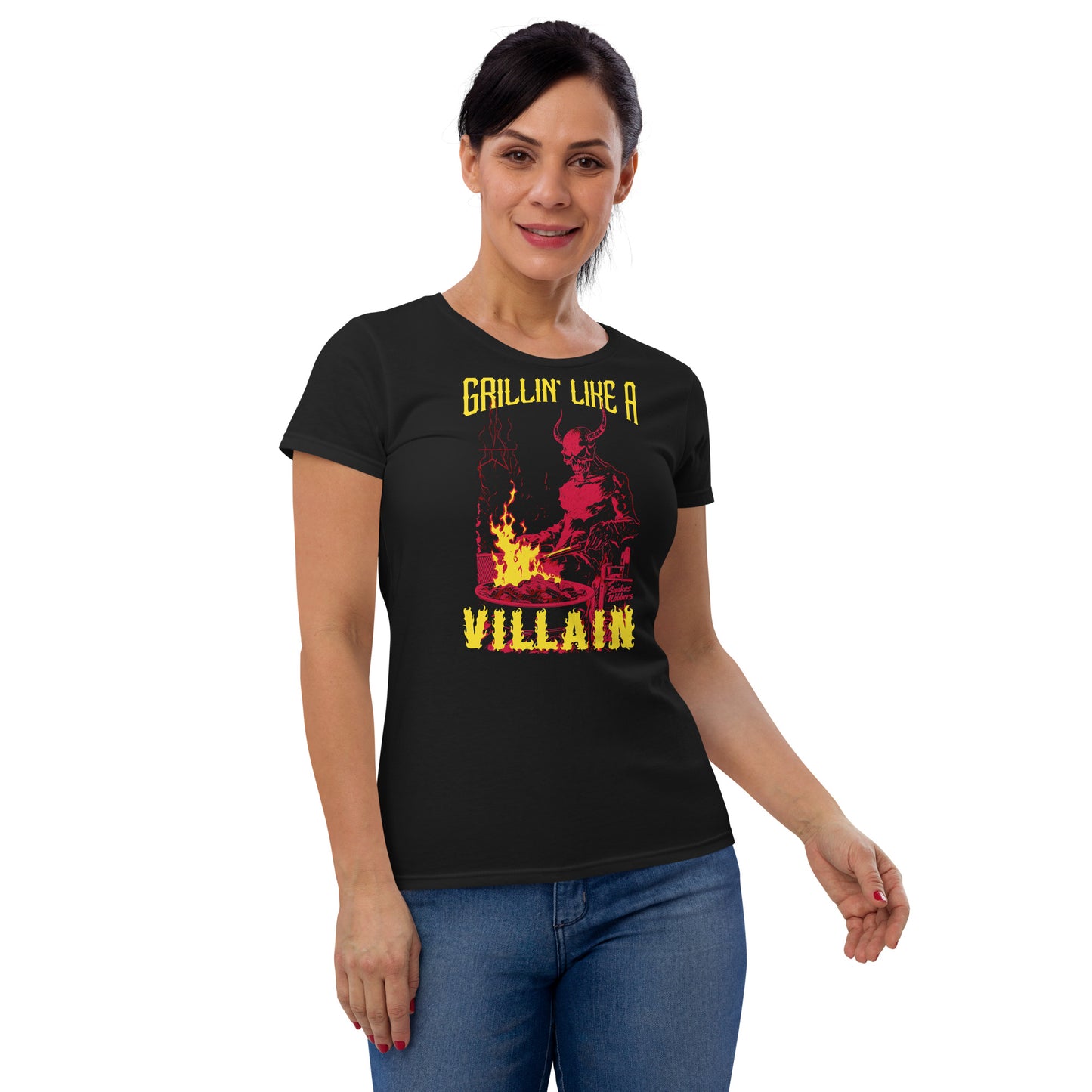 Grillin' like a Villain Devil Women's Fashion Fit T-shirt