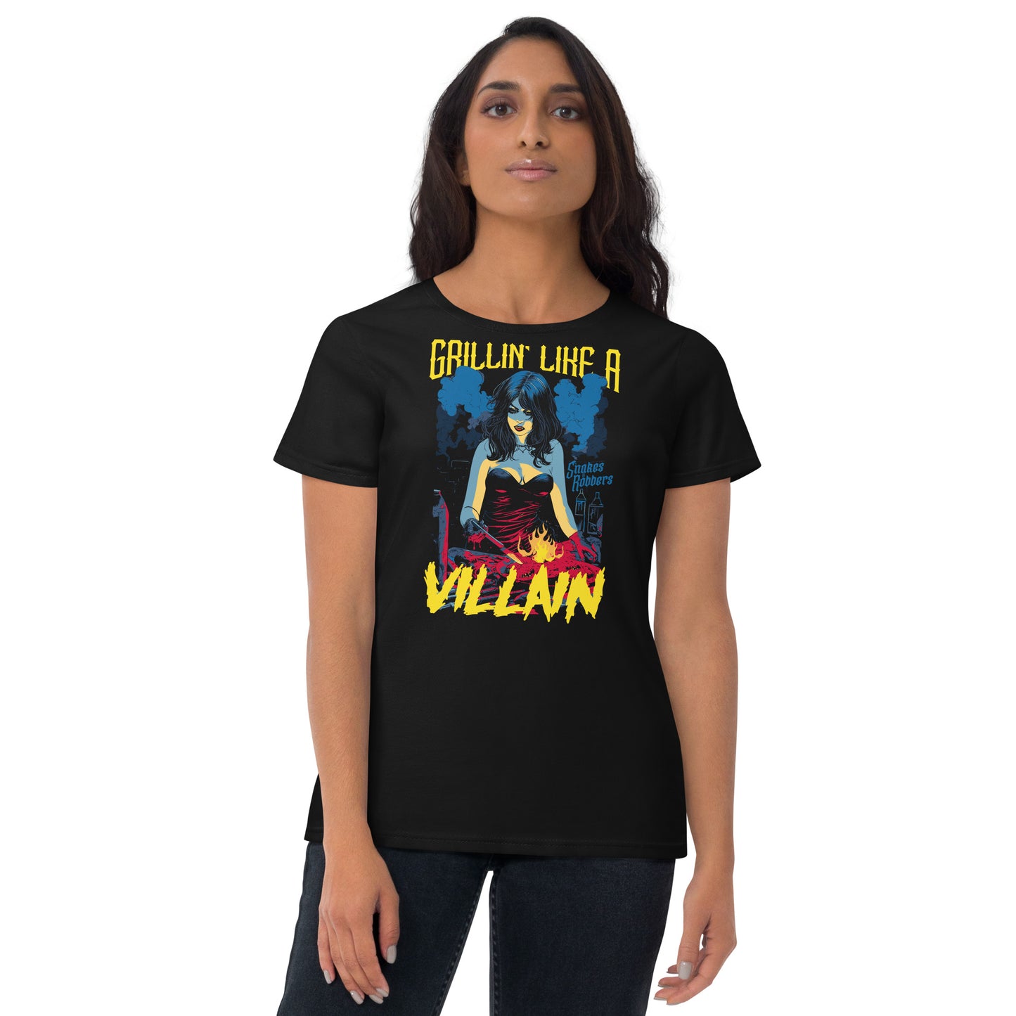 Grillin' like a Villain Vampiress Women's Fashion Fit T-shirt