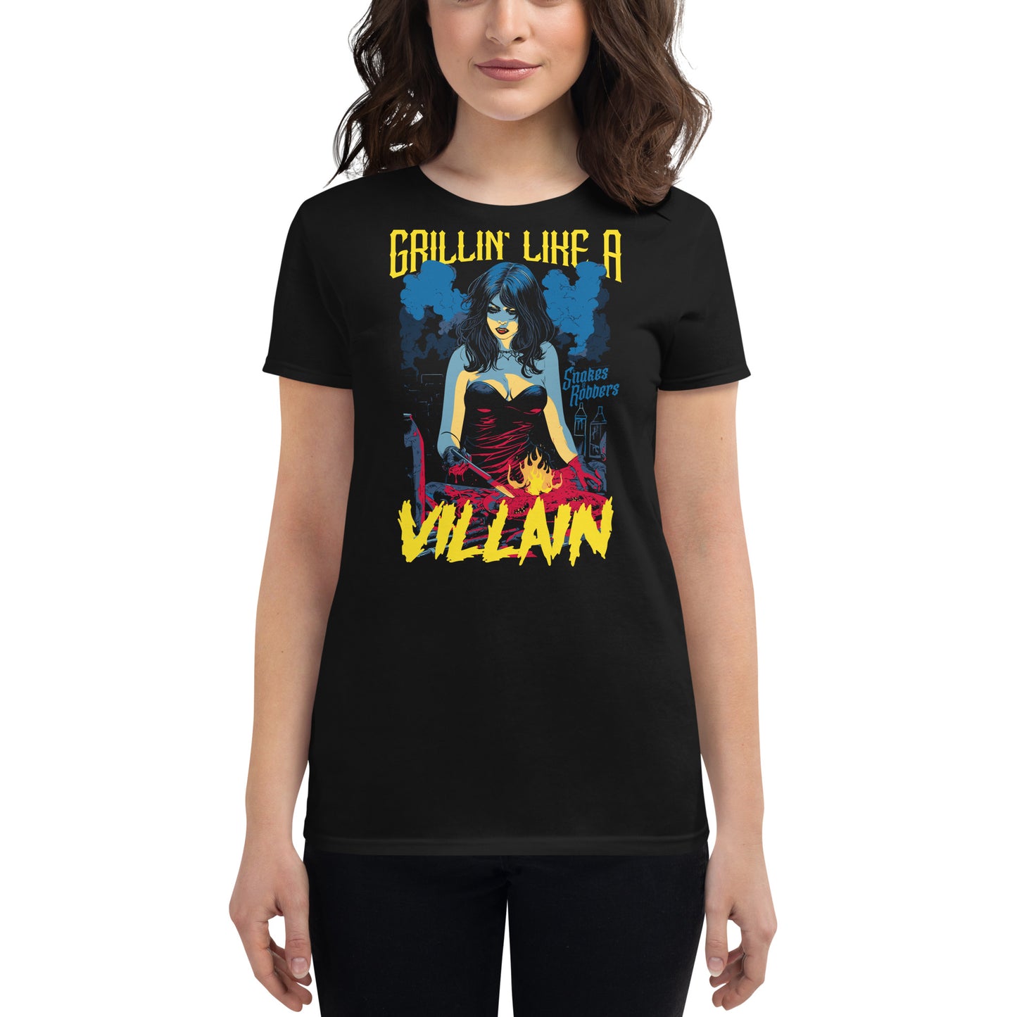 Grillin' like a Villain Vampiress Women's Fashion Fit T-shirt