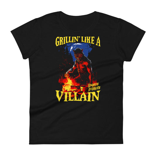 Grillin' like a Villain Werewolf Women's Fashion Fit T-shirt