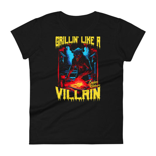 Grillin' like a Villain Werewolf Women's Fashion Fit T-shirt