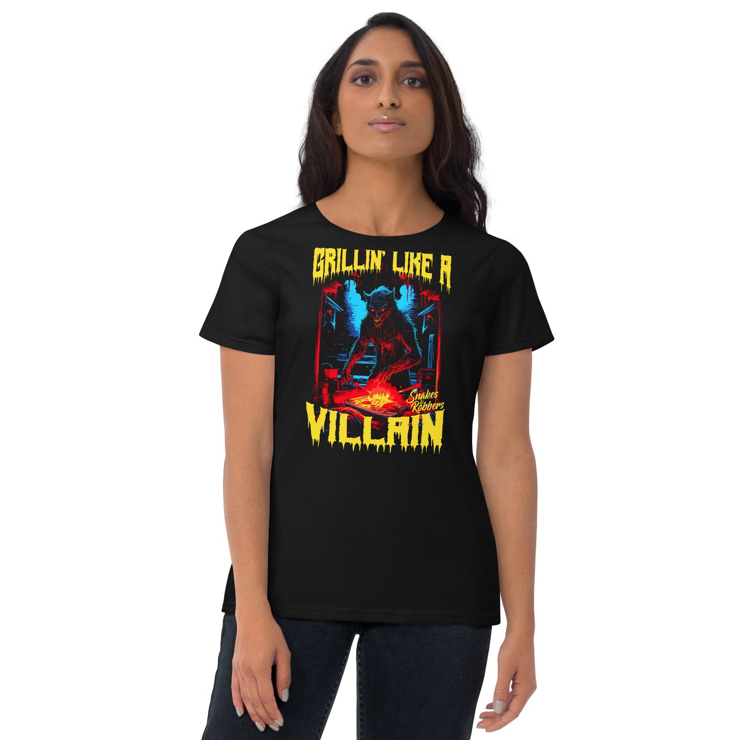 Grillin' like a Villain Werewolf Women's Fashion Fit T-shirt