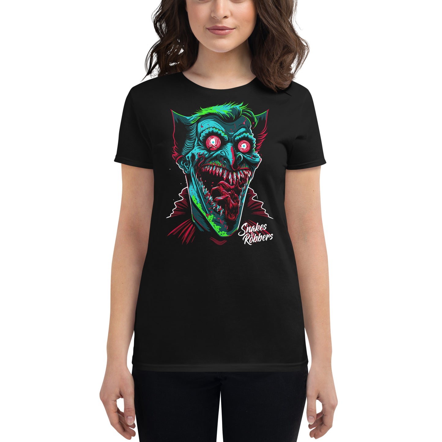 Psychedelic Dracula Women's Fashion Fit T-shirt