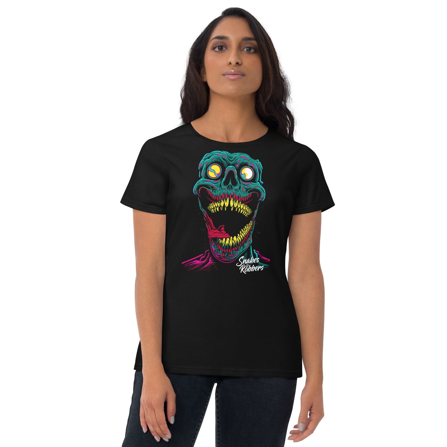 Psychedelic Skeleton Women's Fashion Fit T-shirt