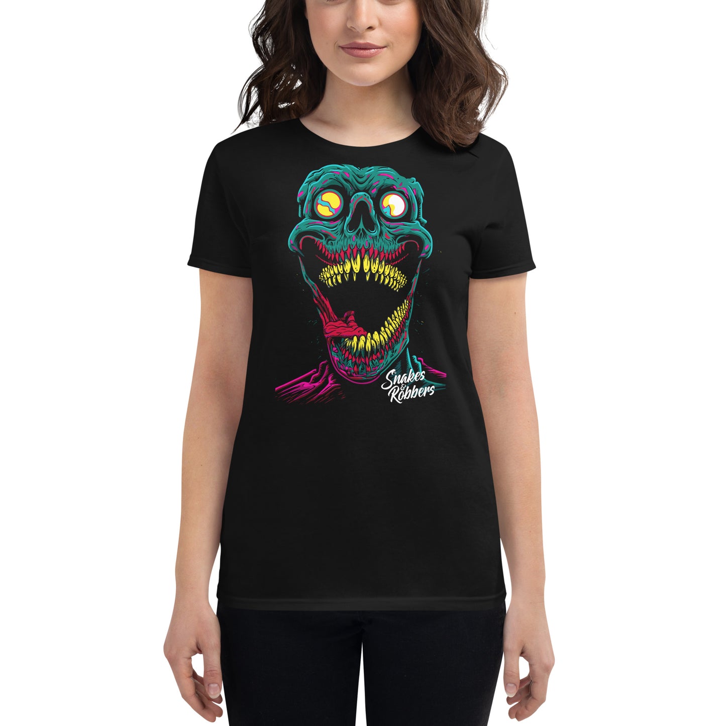 Psychedelic Skeleton Women's Fashion Fit T-shirt