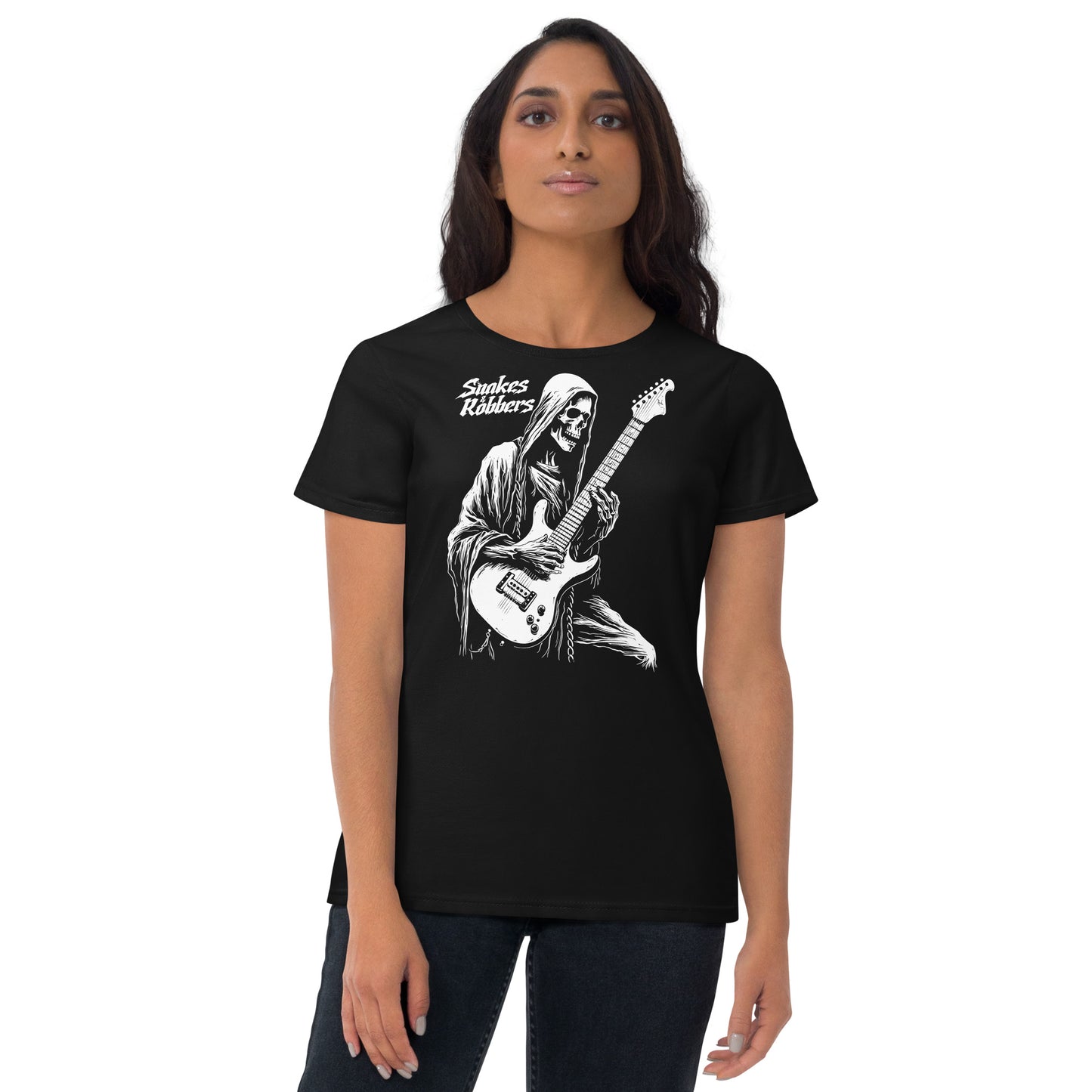 Rock Star Grim Reaper Women's Fashion Fit T-shirt