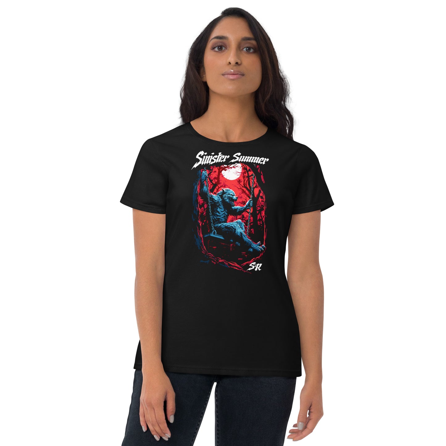 Sinister Summer Werewolf Women's Fashion Fit T-shirt