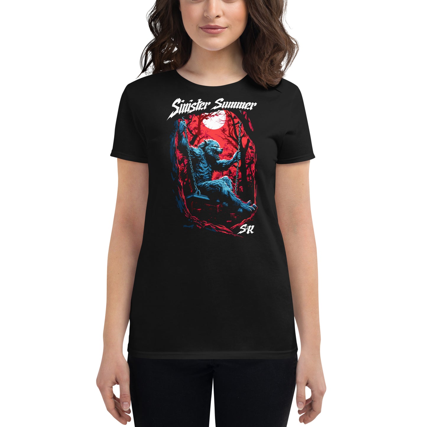 Sinister Summer Werewolf Women's Fashion Fit T-shirt