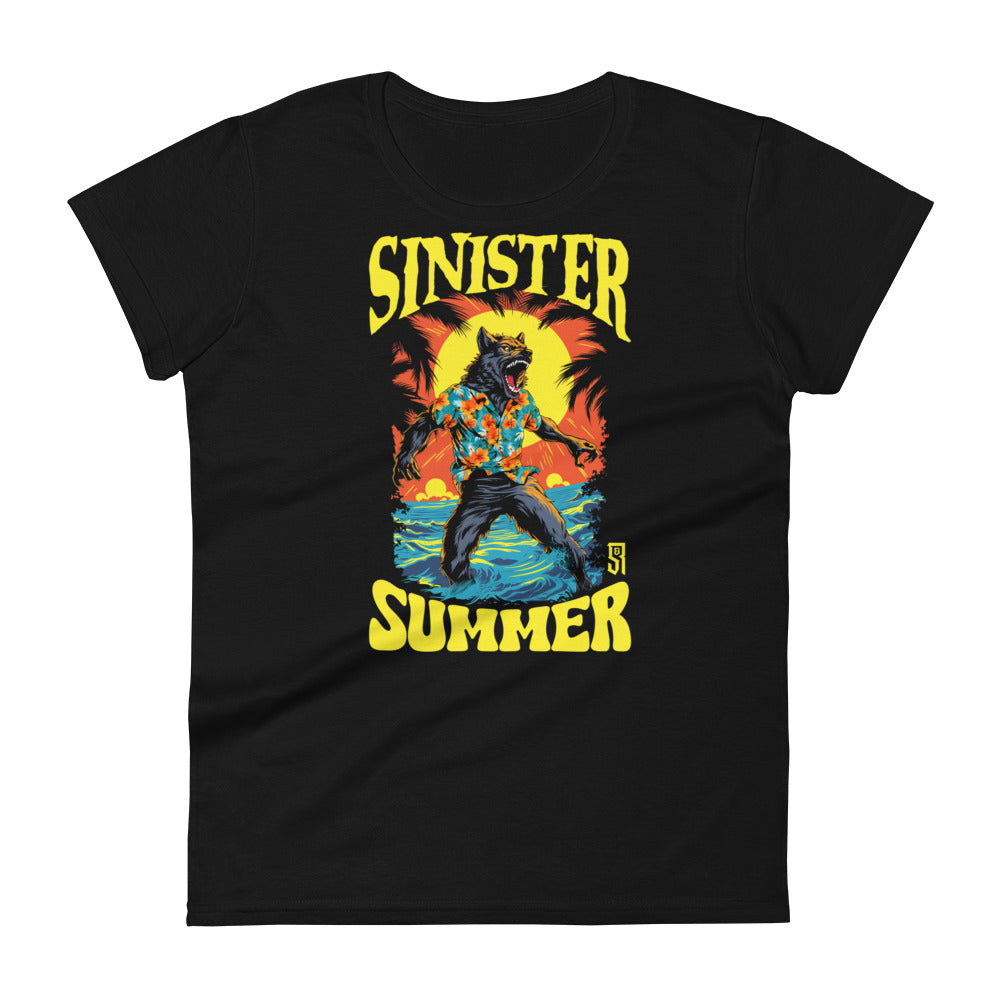 Sinister Summer Werewolf Women's Fashion Fit T-shirt