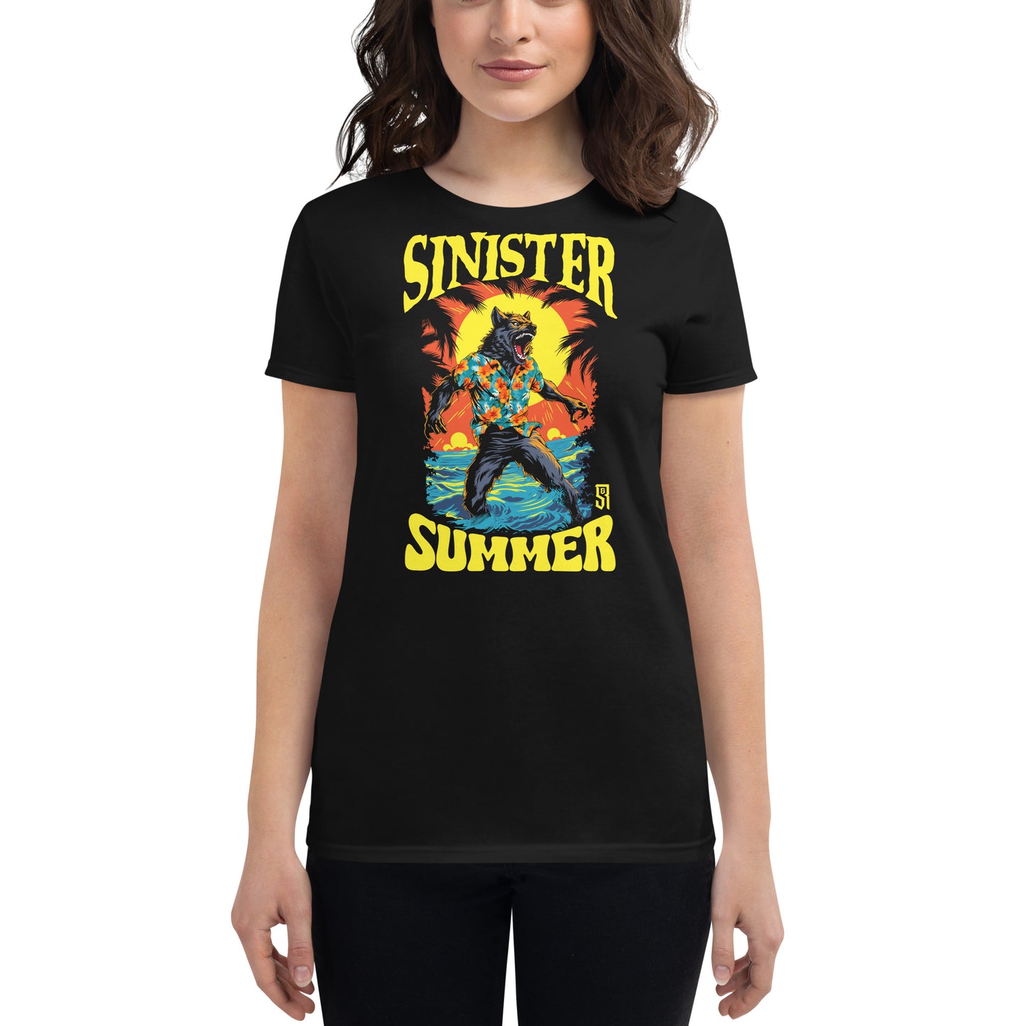 Sinister Summer Werewolf Women's Fashion Fit T-shirt