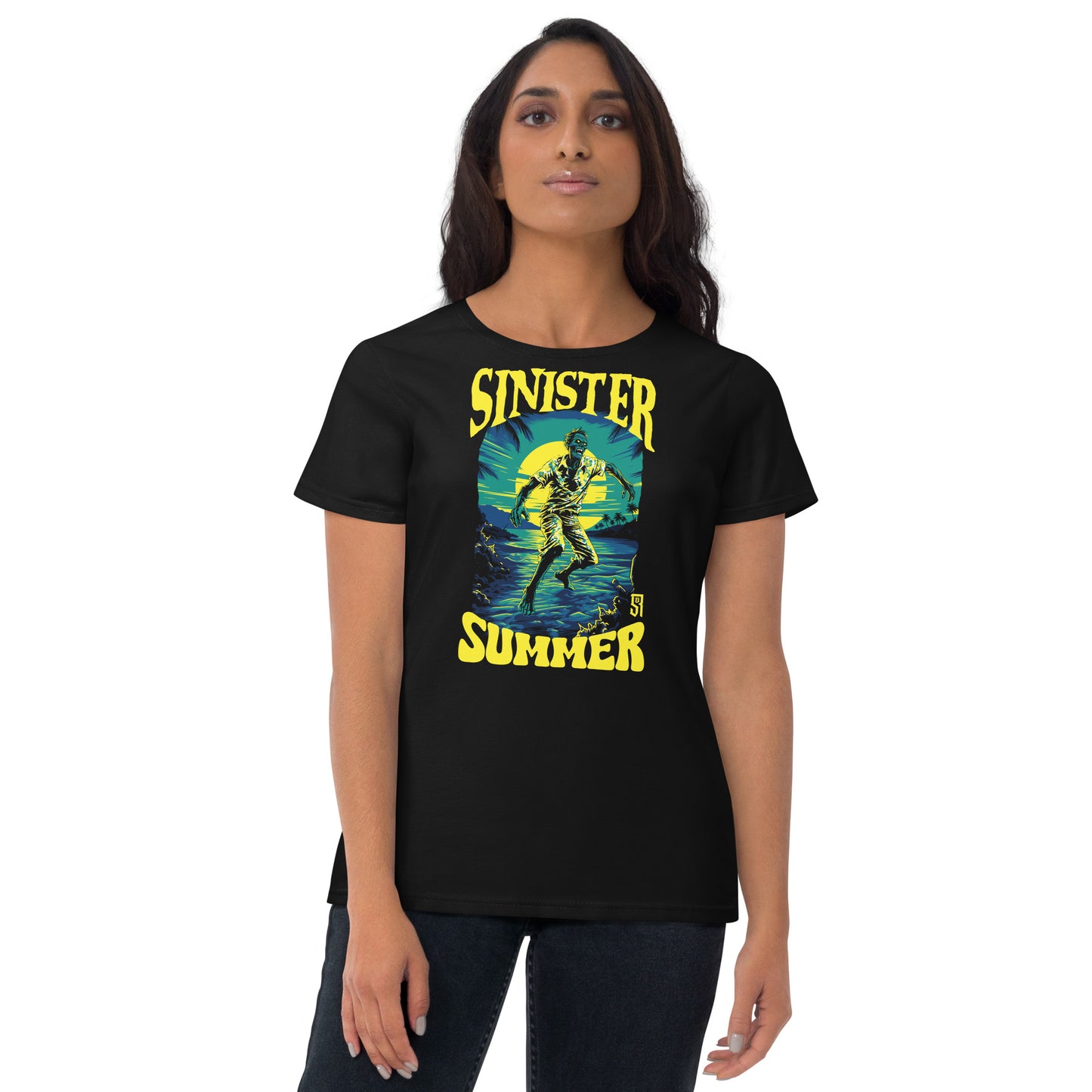 Sinister Summer Zombie Women's Fashion Fit T-shirt