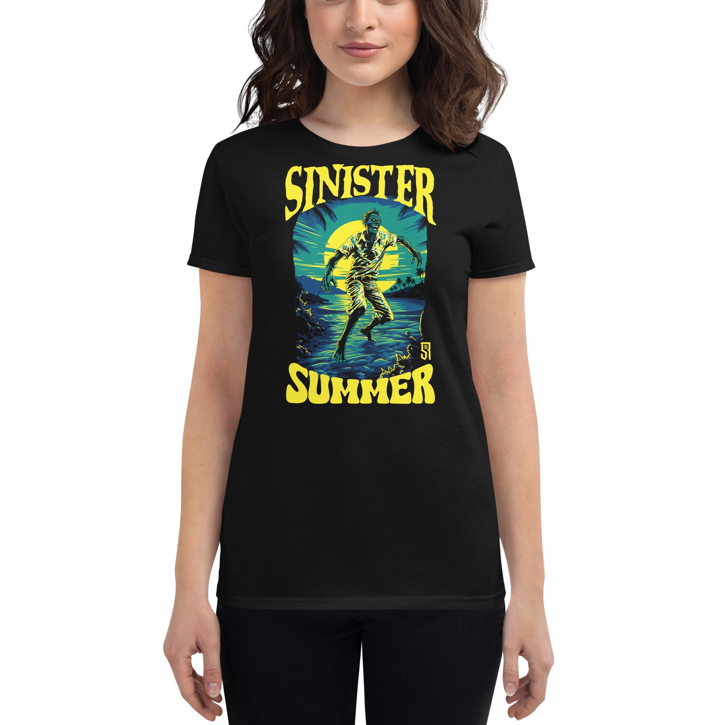 Sinister Summer Zombie Women's Fashion Fit T-shirt