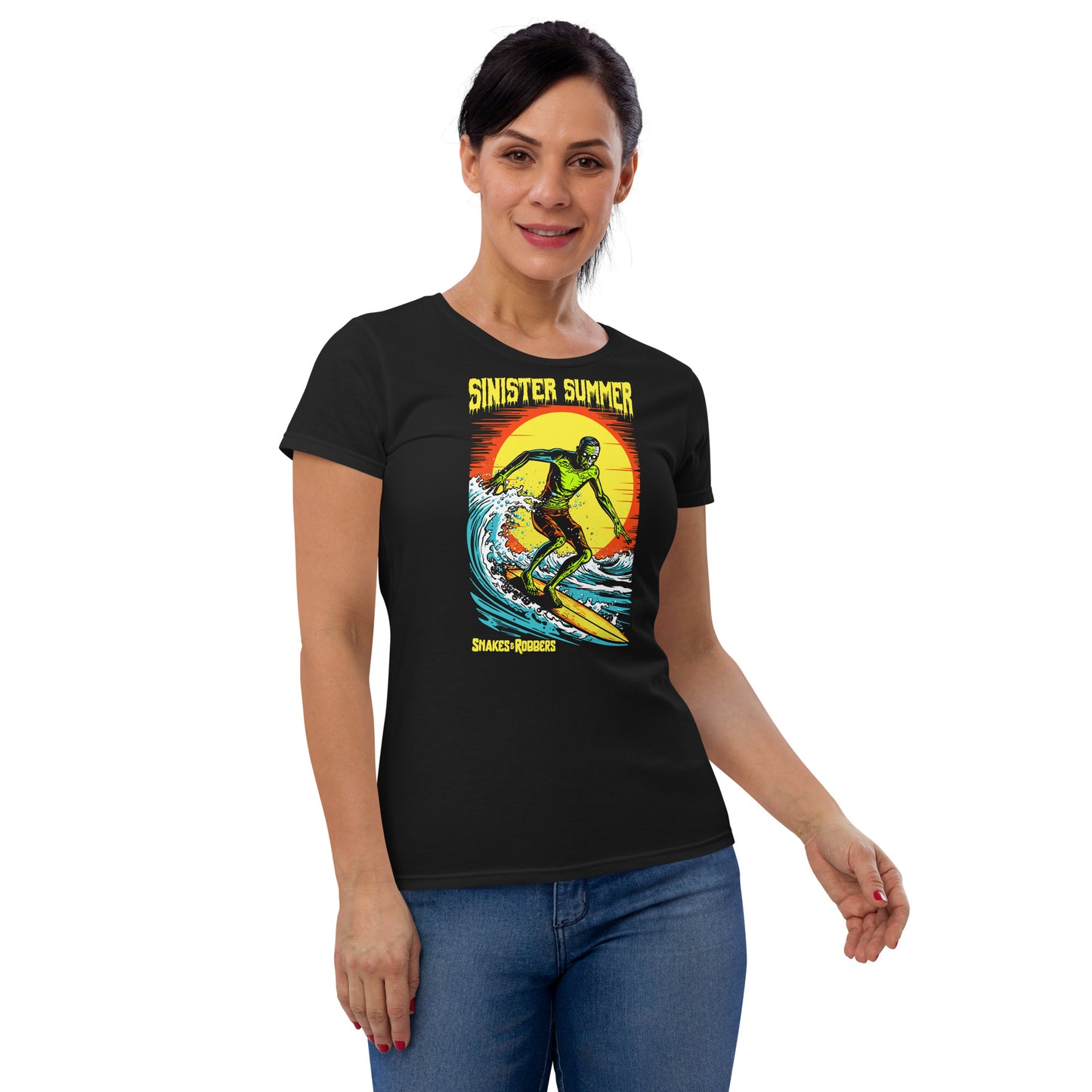 Sinister Summer Zombie Women's Fashion Fit T-shirt