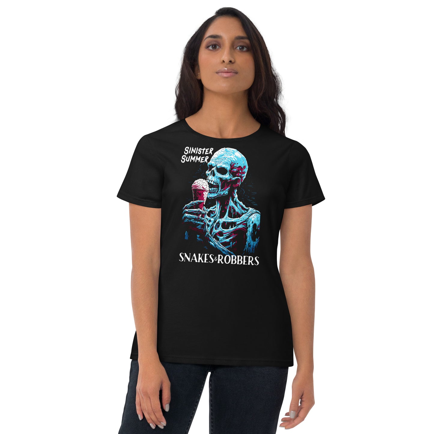 Sinister Summer Zombie Women's Fashion Fit T-shirt