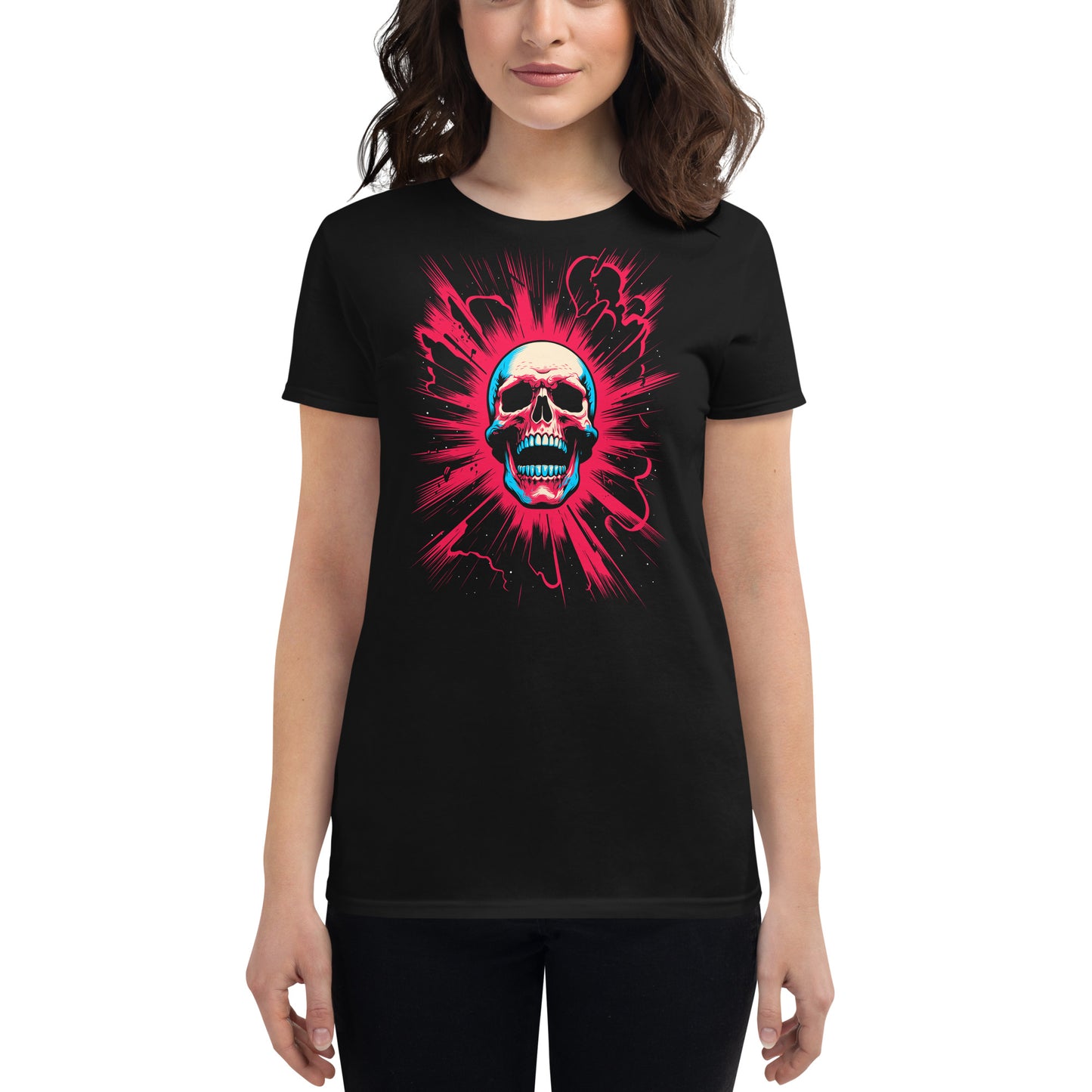 Cosmic Skull Women's Fashion Fit T-Shirt