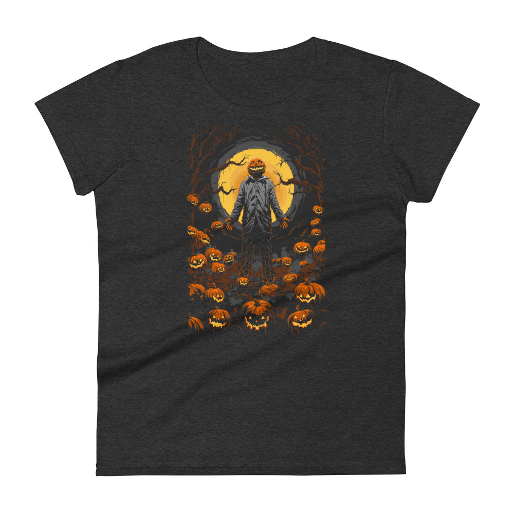 Pumpkin King and the Field of Frights Women's Fashion Fit T-shirt