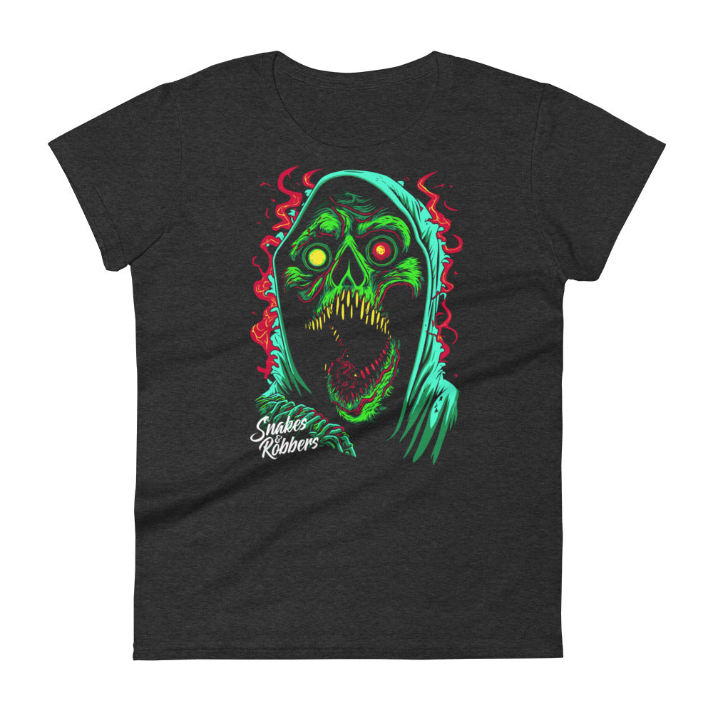 Psychedelic Grim Reaper Women's Fashion Fit T-shirt