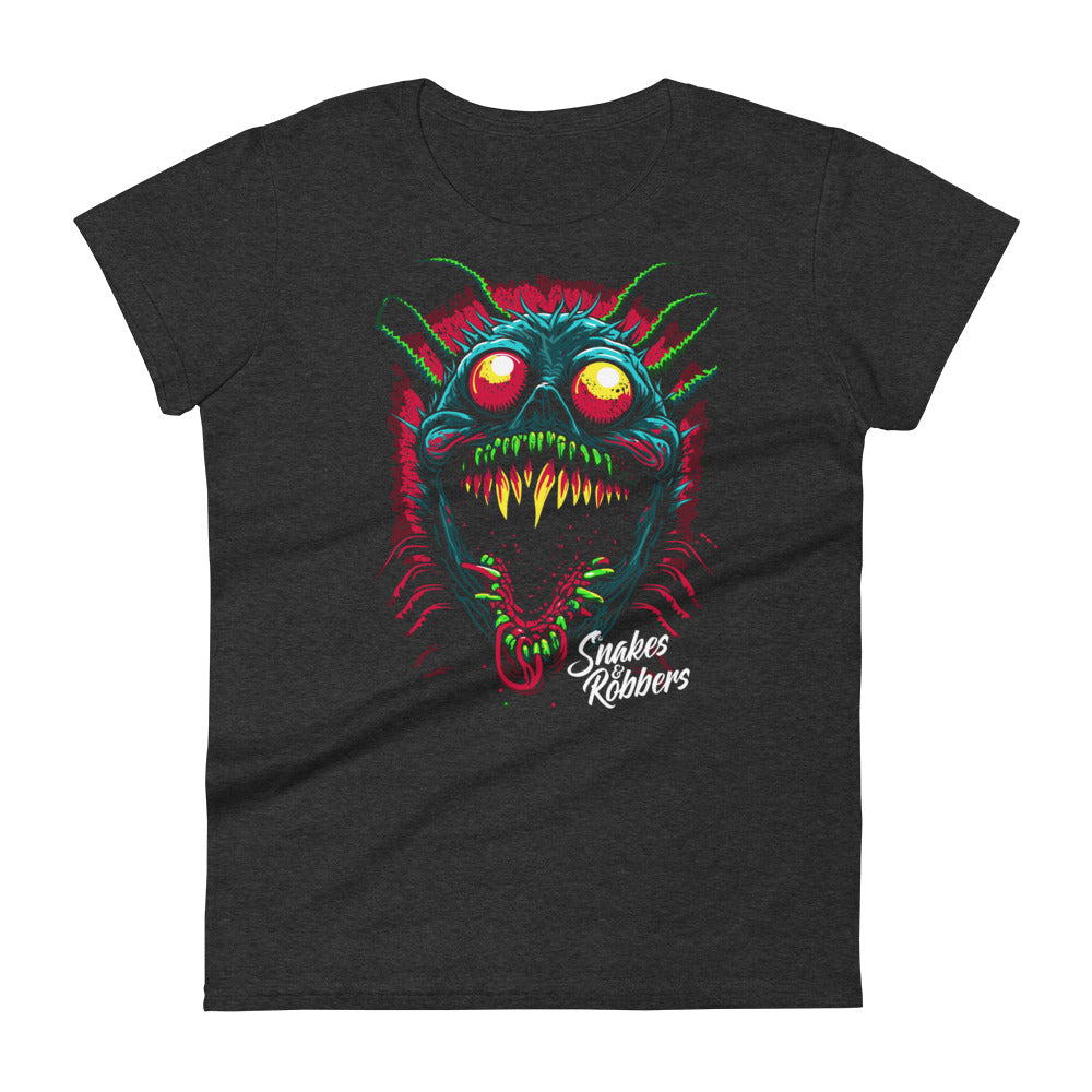 Psychedelic Monster Spider Women's Fashion Fit T-shirt