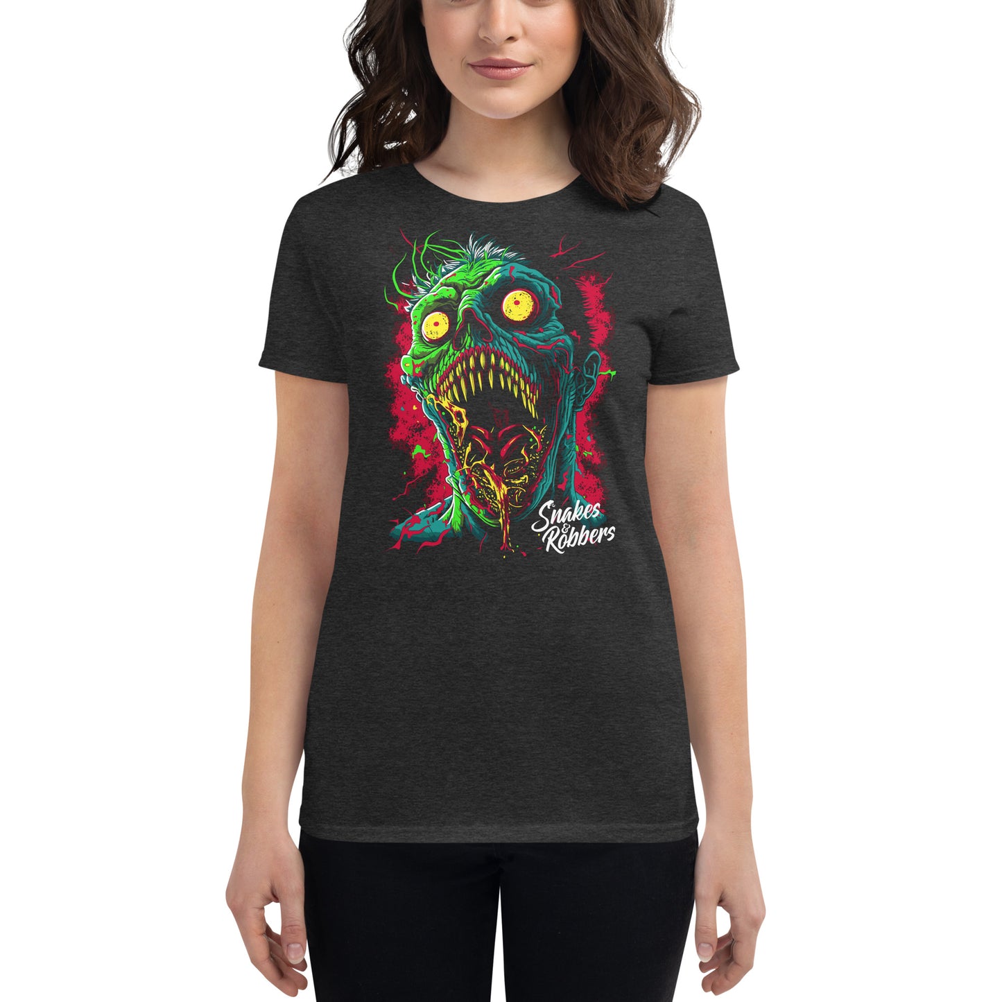 Psychedelic Zombie Women's Fashion Fit T-shirt