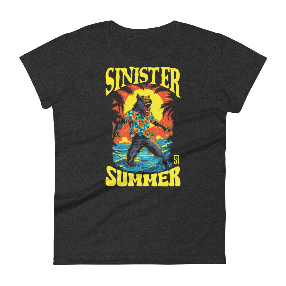 Sinister Summer Werewolf Women's Fashion Fit T-shirt