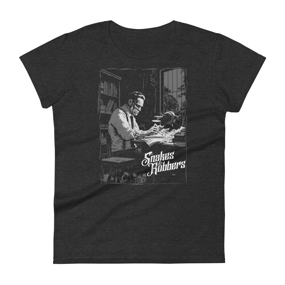 White Collar Frankenstein Women's Fashion Fit T-shirt